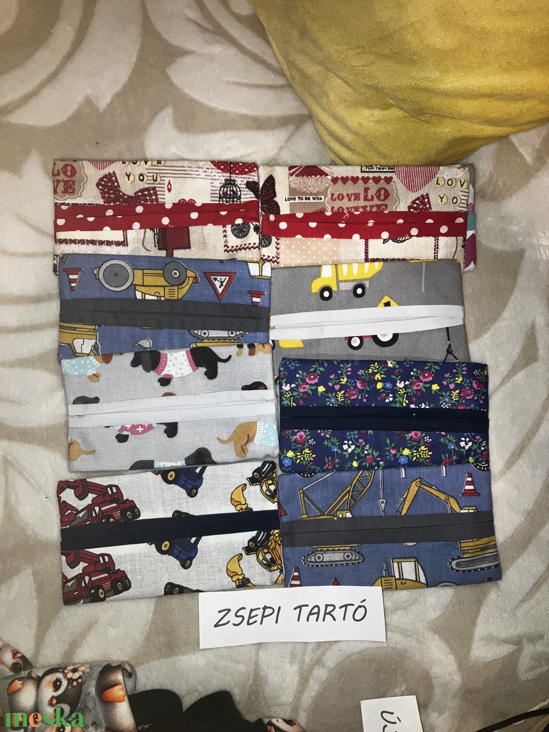 Zsebkendő tartók/ textil szalvéta - otthon & életmód - tárolás & rendszerezés - zsebkendőtartó - Meska.hu