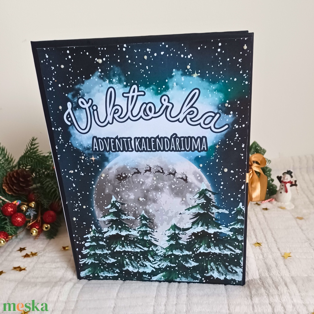 Adventi kalendárium könyv - karácsony - adventi díszek - adventi naptár - Meska.hu