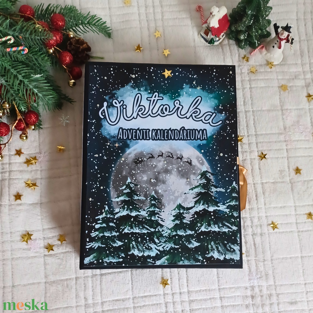 Adventi kalendárium könyv - karácsony - adventi díszek - adventi naptár - Meska.hu