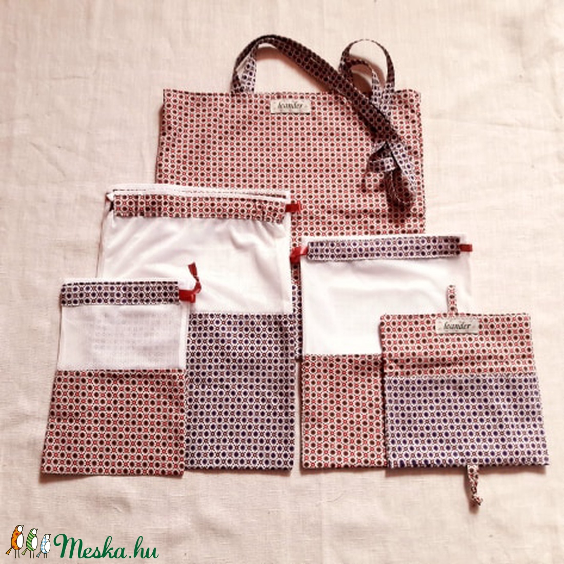 Leander öko / környezettudatos bevásárló szett - táska & tok - bevásárlás & shopper táska - shopper, textiltáska, szatyor - Meska.hu