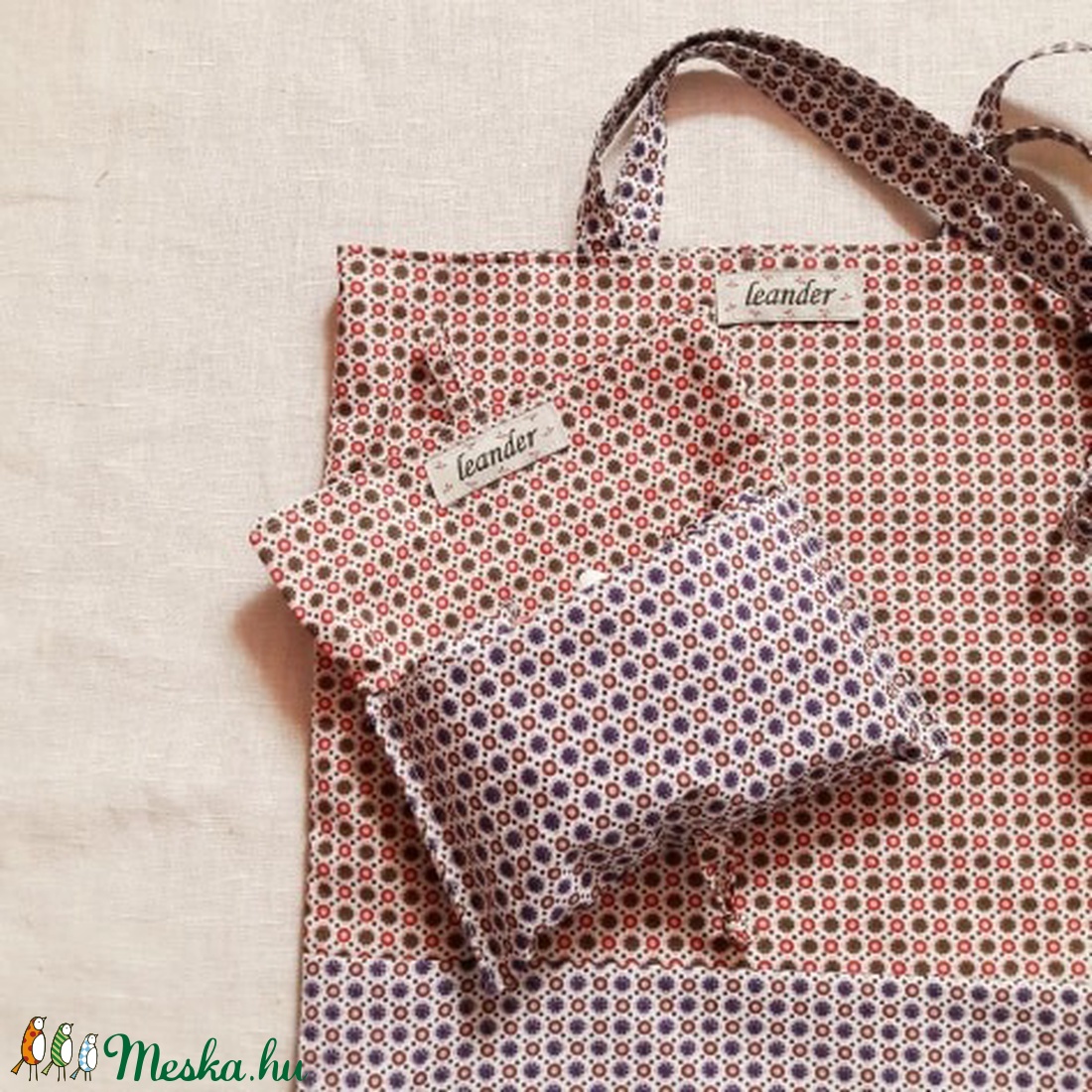 Leander öko / környezettudatos bevásárló szett - táska & tok - bevásárlás & shopper táska - shopper, textiltáska, szatyor - Meska.hu