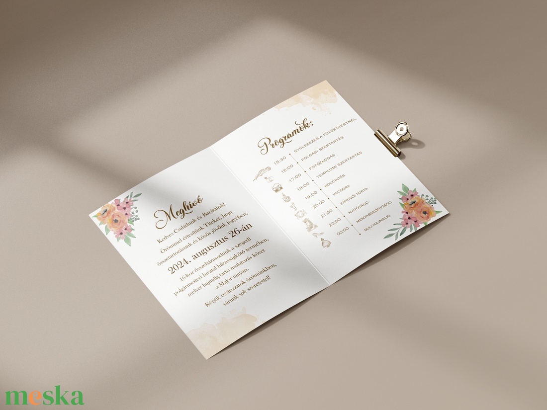 Floral esküvői meghívó (E19) - esküvő - meghívó & kártya - meghívó - Meska.hu Floral esküvői meghívó (E19) - esküvő - meghívó & kártya - meghívó - Meska.hu