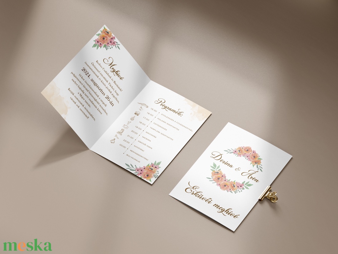 Floral esküvői meghívó (E19) - esküvő - meghívó & kártya - meghívó - Meska.hu Floral esküvői meghívó (E19) - esküvő - meghívó & kártya - meghívó - Meska.hu
