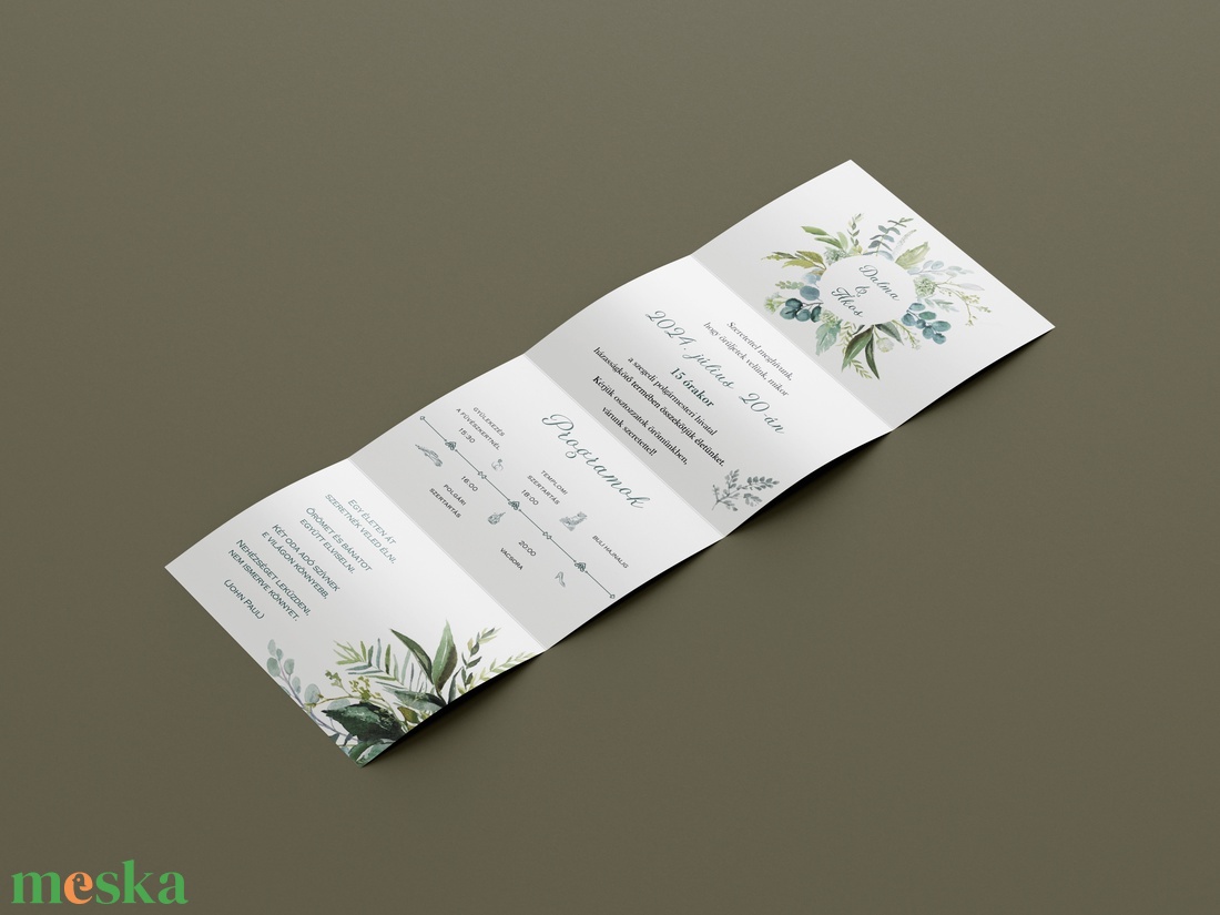 Green Oasis (E26) - esküvő - meghívó & kártya - meghívó - Meska.hu Green Oasis (E26) - esküvő - meghívó & kártya - meghívó - Meska.hu