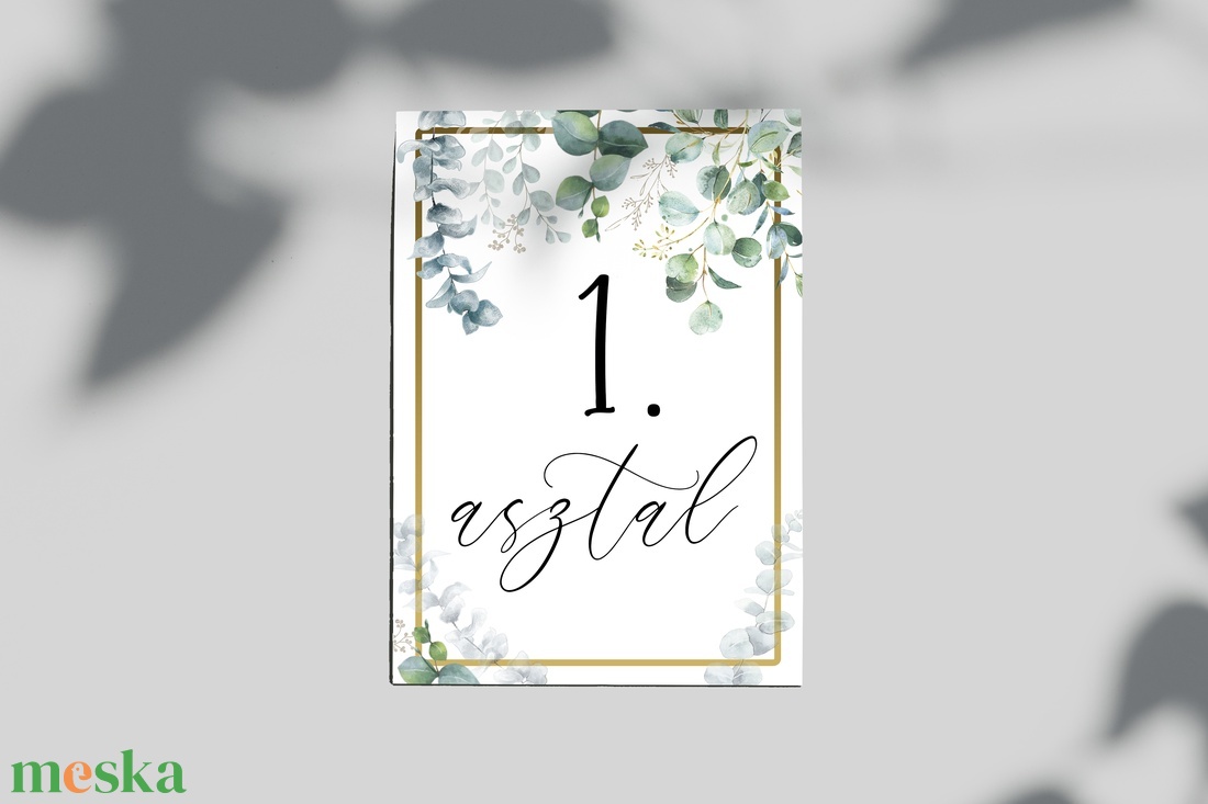 Asztalszám (Eucalyptus E2) - esküvő - meghívó & kártya - meghívó - Meska.hu Asztalszám (Eucalyptus E2) - esküvő - meghívó & kártya - meghívó - Meska.hu