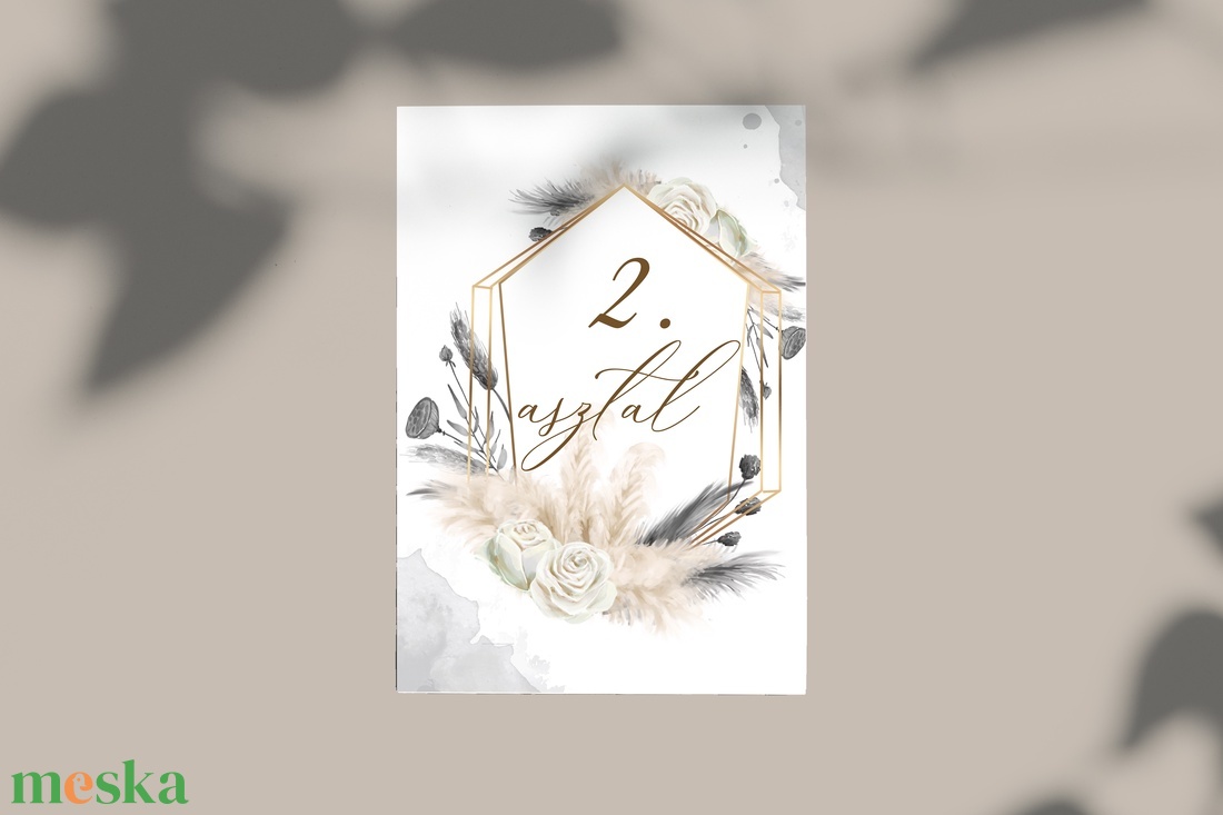 Asztalszám (Pampas Wonder E28) - esküvő - meghívó & kártya - meghívó - Meska.hu Asztalszám (Pampas Wonder E28) - esküvő - meghívó & kártya - meghívó - Meska.hu