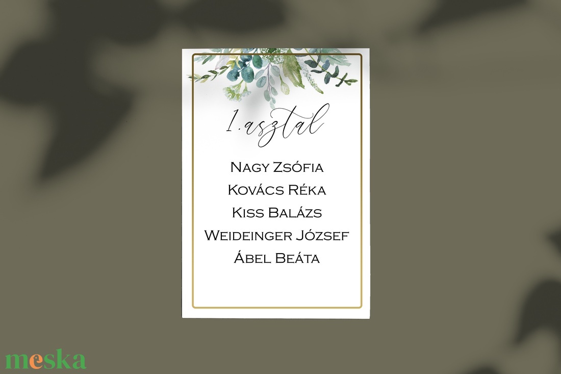Ültetési rend (Green Oasis E26) - esküvő - meghívó & kártya - meghívó - Meska.hu Ültetési rend (Green Oasis E26) - esküvő - meghívó & kártya - meghívó - Meska.hu