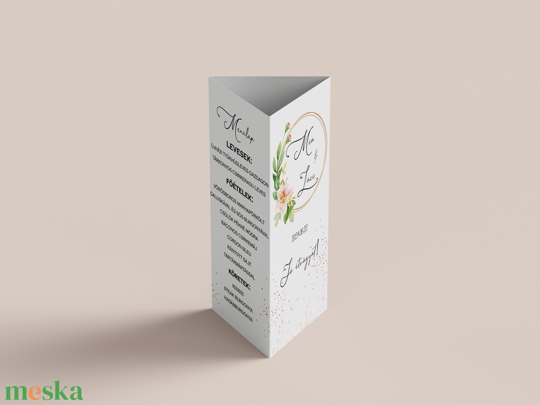 Menülap és itallap (Peach Blossom E3) - esküvő - meghívó & kártya - meghívó - Meska.hu Menülap és itallap (Peach Blossom E3) - esküvő - meghívó & kártya - meghívó - Meska.hu