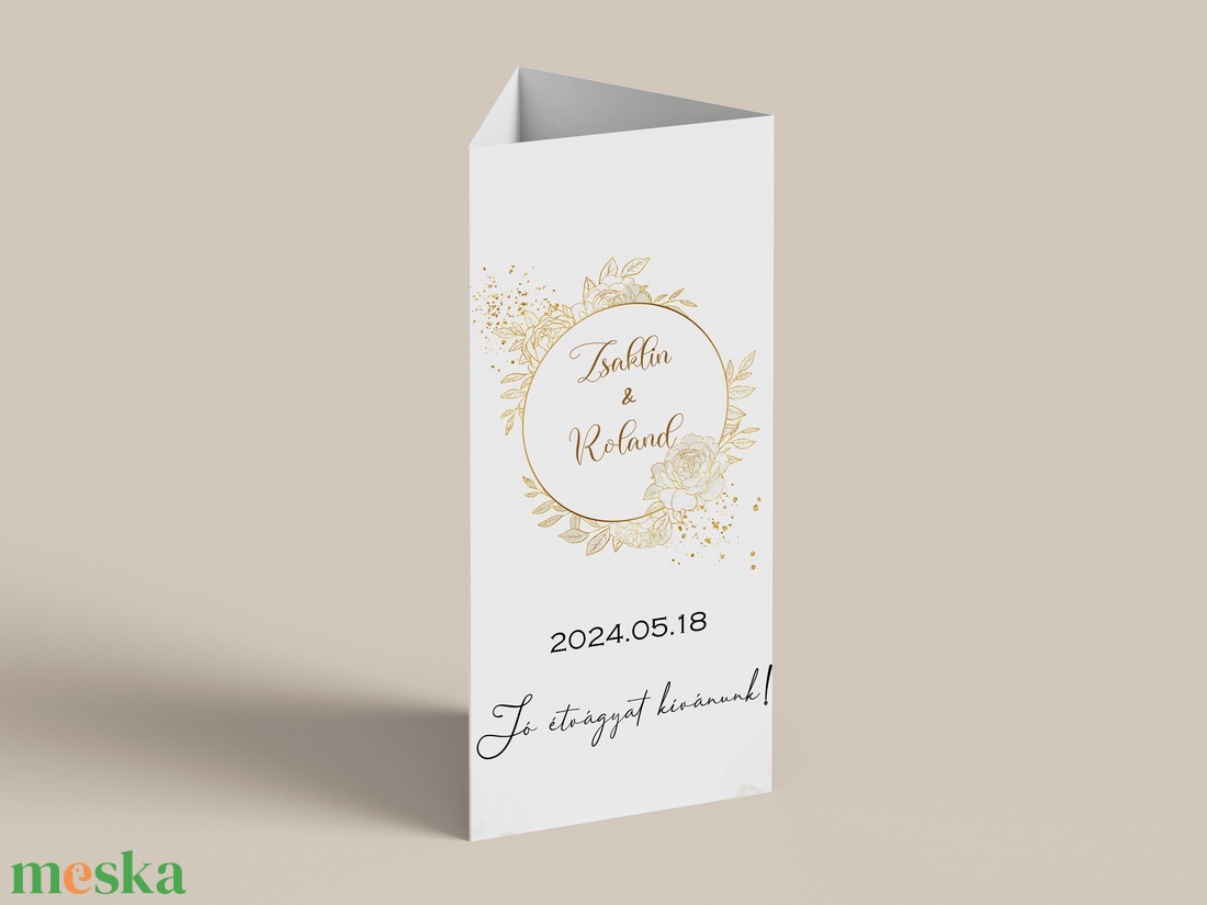 Menülap és itallap (Elegante Beige E7) - esküvő - meghívó & kártya - meghívó - Meska.hu Menülap és itallap (Elegante Beige E7) - esküvő - meghívó & kártya - meghívó - Meska.hu