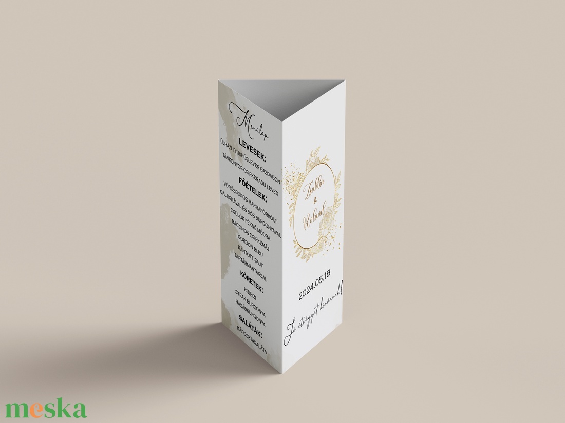 Menülap és itallap (Elegante Beige E7) - esküvő - meghívó & kártya - meghívó - Meska.hu Menülap és itallap (Elegante Beige E7) - esküvő - meghívó & kártya - meghívó - Meska.hu