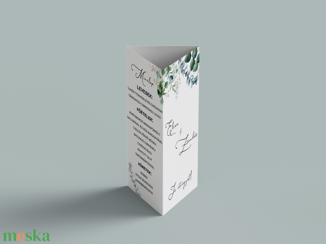 Menülap és itallap (Botanic E11) - esküvő - meghívó & kártya - meghívó - Meska.hu Menülap és itallap (Botanic E11) - esküvő - meghívó & kártya - meghívó - Meska.hu