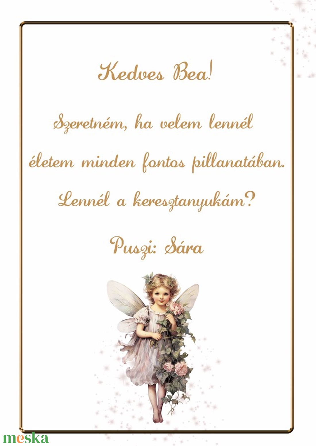 Keresztszülő felkérő - angyalkás - esküvő - meghívó & kártya - meghívó - Meska.hu Keresztszülő felkérő - angyalkás - esküvő - meghívó & kártya - meghívó - Meska.hu