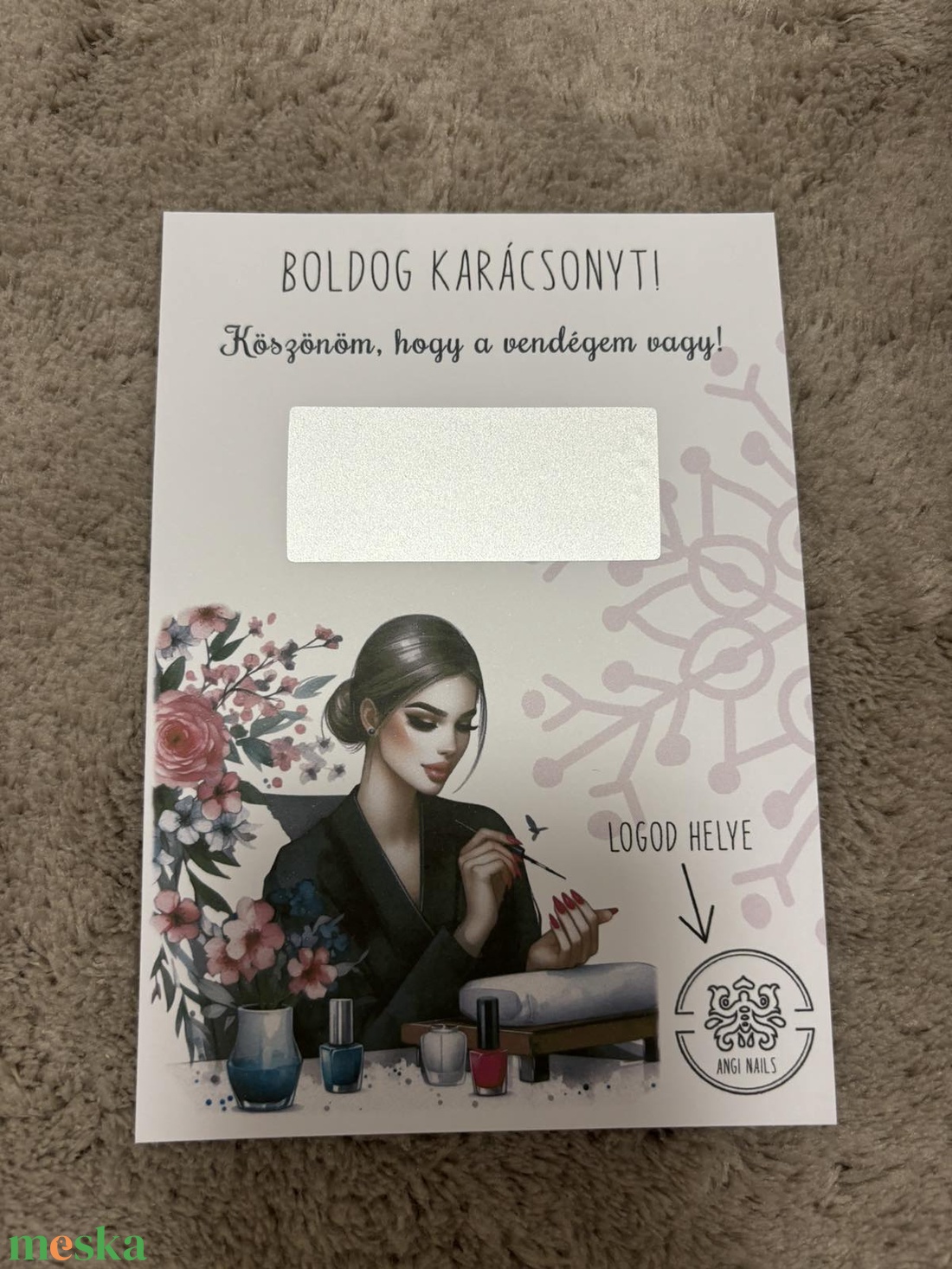 Vendégajándék - műkörmösöknek kaparós felülettel! - Saját szöveggel kérhető! - karácsony - karácsonyi ajándékozás - karácsonyi képeslap, üdvözlőlap, ajándékkísérő - Meska.hu Vendégajándék - műkörmösöknek kaparós felülettel! - Saját szöveggel kérhető! - karácsony - karácsonyi ajándékozás - karácsonyi képeslap, üdvözlőlap, ajándékkísérő - Meska.hu