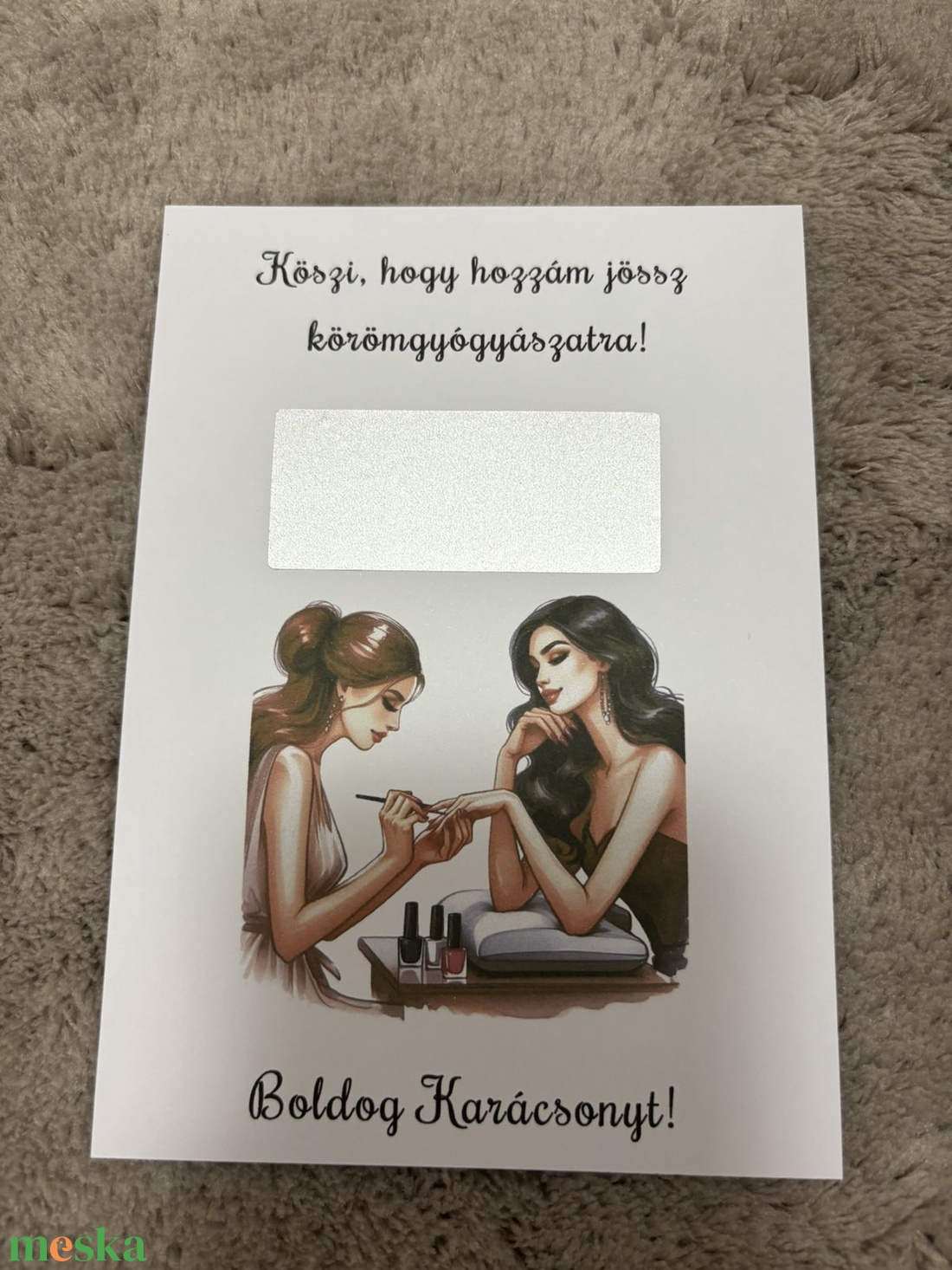 Vendégajándék - műkörmösöknek kaparós felülettel! - Saját szöveggel kérhető! - karácsony - karácsonyi ajándékozás - karácsonyi képeslap, üdvözlőlap, ajándékkísérő - Meska.hu Vendégajándék - műkörmösöknek kaparós felülettel! - Saját szöveggel kérhető! - karácsony - karácsonyi ajándékozás - karácsonyi képeslap, üdvözlőlap, ajándékkísérő - Meska.hu