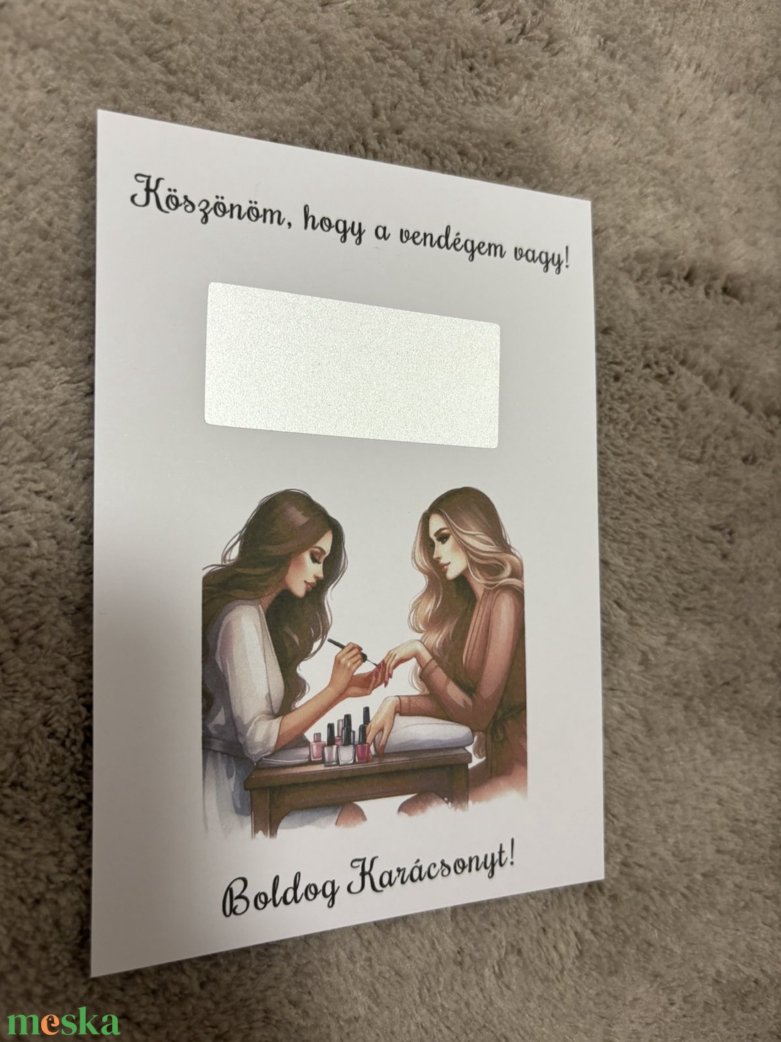 Vendégajándék - műkörmösöknek kaparós felülettel! - Saját szöveggel kérhető! - karácsony - karácsonyi ajándékozás - karácsonyi képeslap, üdvözlőlap, ajándékkísérő - Meska.hu Vendégajándék - műkörmösöknek kaparós felülettel! - Saját szöveggel kérhető! - karácsony - karácsonyi ajándékozás - karácsonyi képeslap, üdvözlőlap, ajándékkísérő - Meska.hu