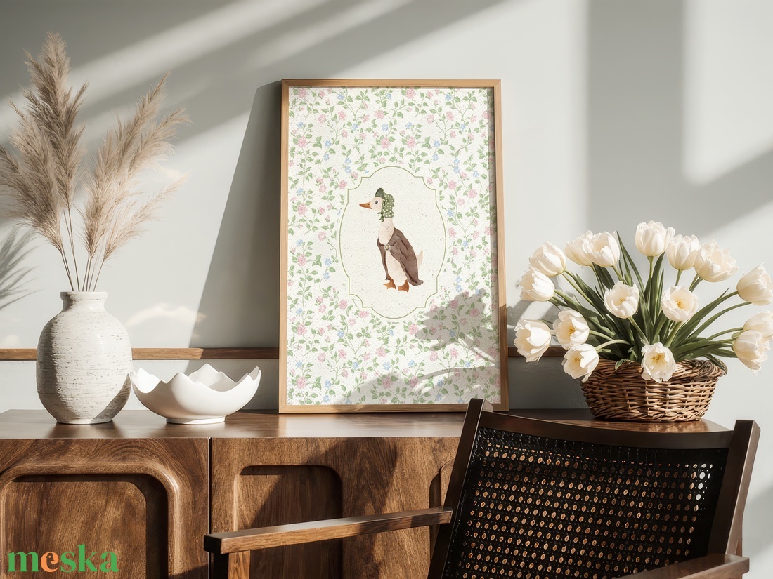 Baba/Gyermekszoba falikép - Vintage  Madame Goose (V1) - otthon & életmód - babaszoba, gyerekszoba - babaszoba kép - Meska.hu