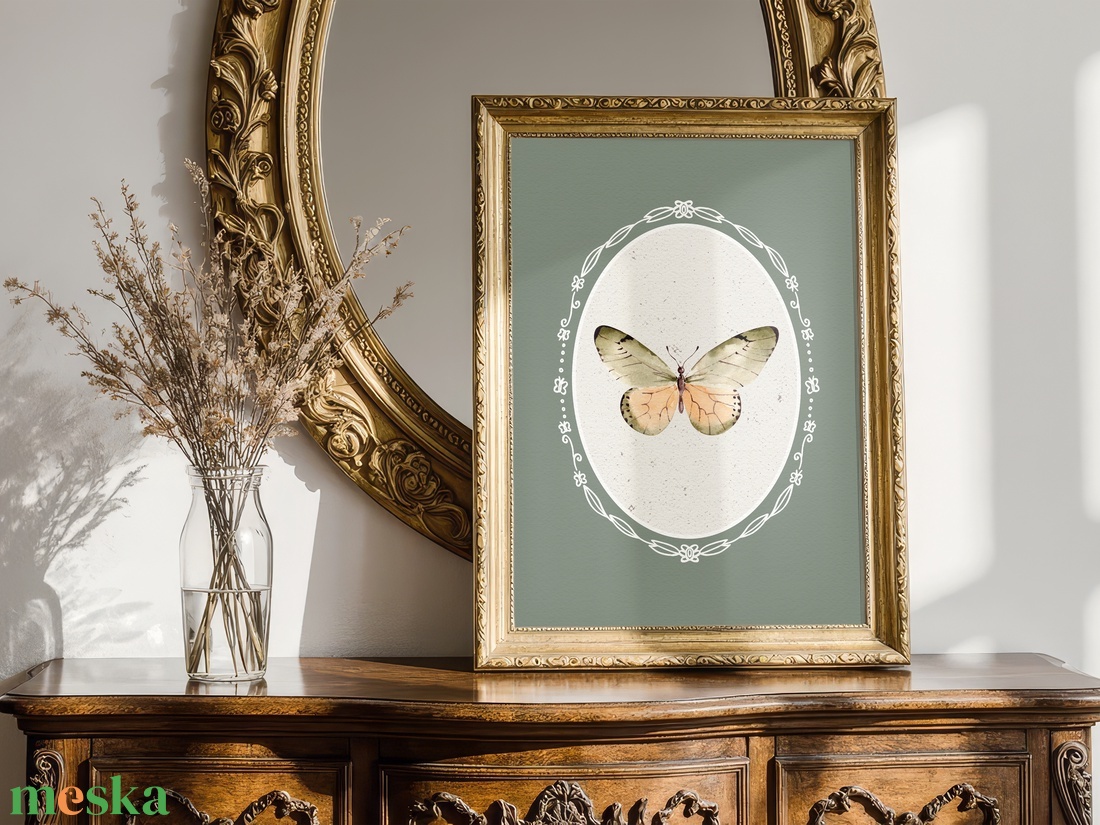 Baba/Gyermekszoba falikép - Vintage - Pillangó tánc (V13) - otthon & életmód - babaszoba, gyerekszoba - babaszoba kép - Meska.hu