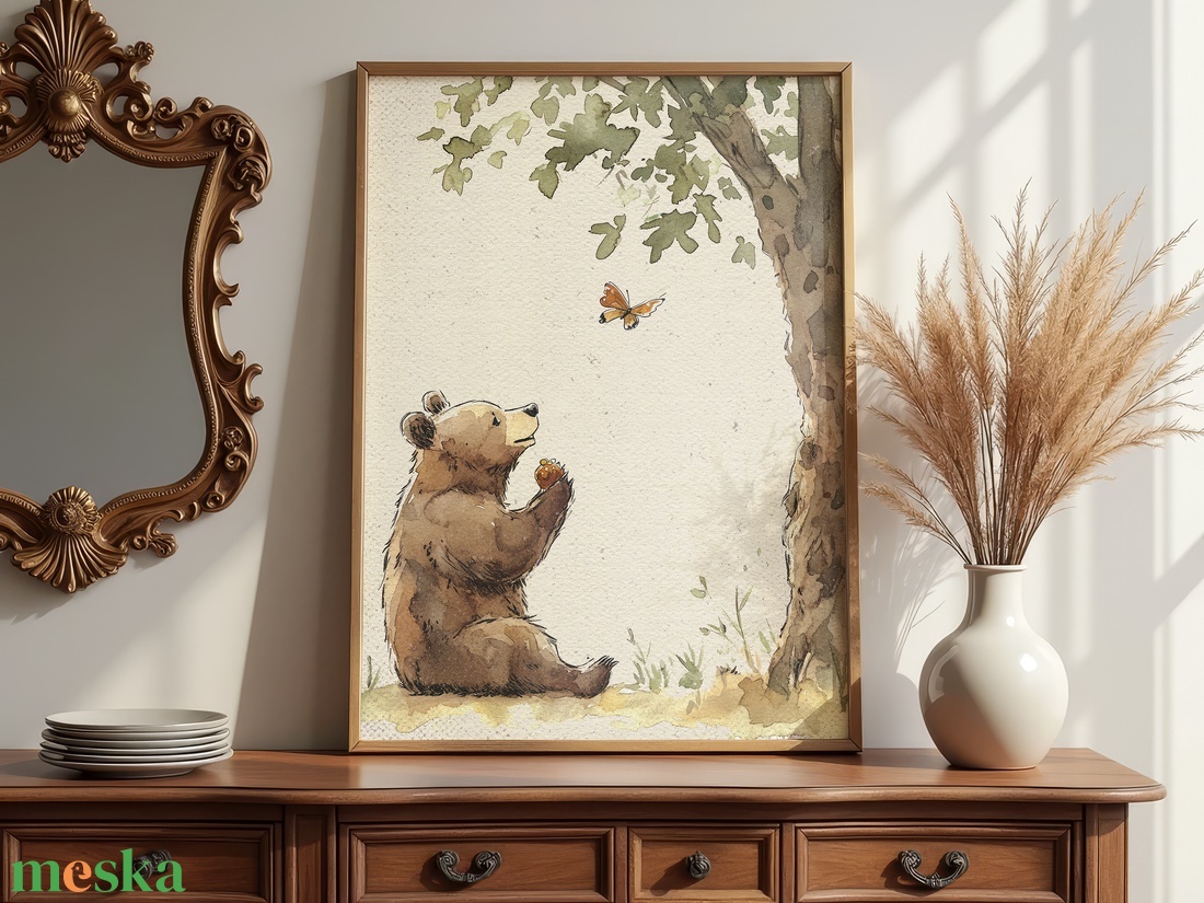 Baba/Gyermekszoba falikép - Vintage - Jóbarátok (V20) - otthon & életmód - babaszoba, gyerekszoba - babaszoba kép - Meska.hu