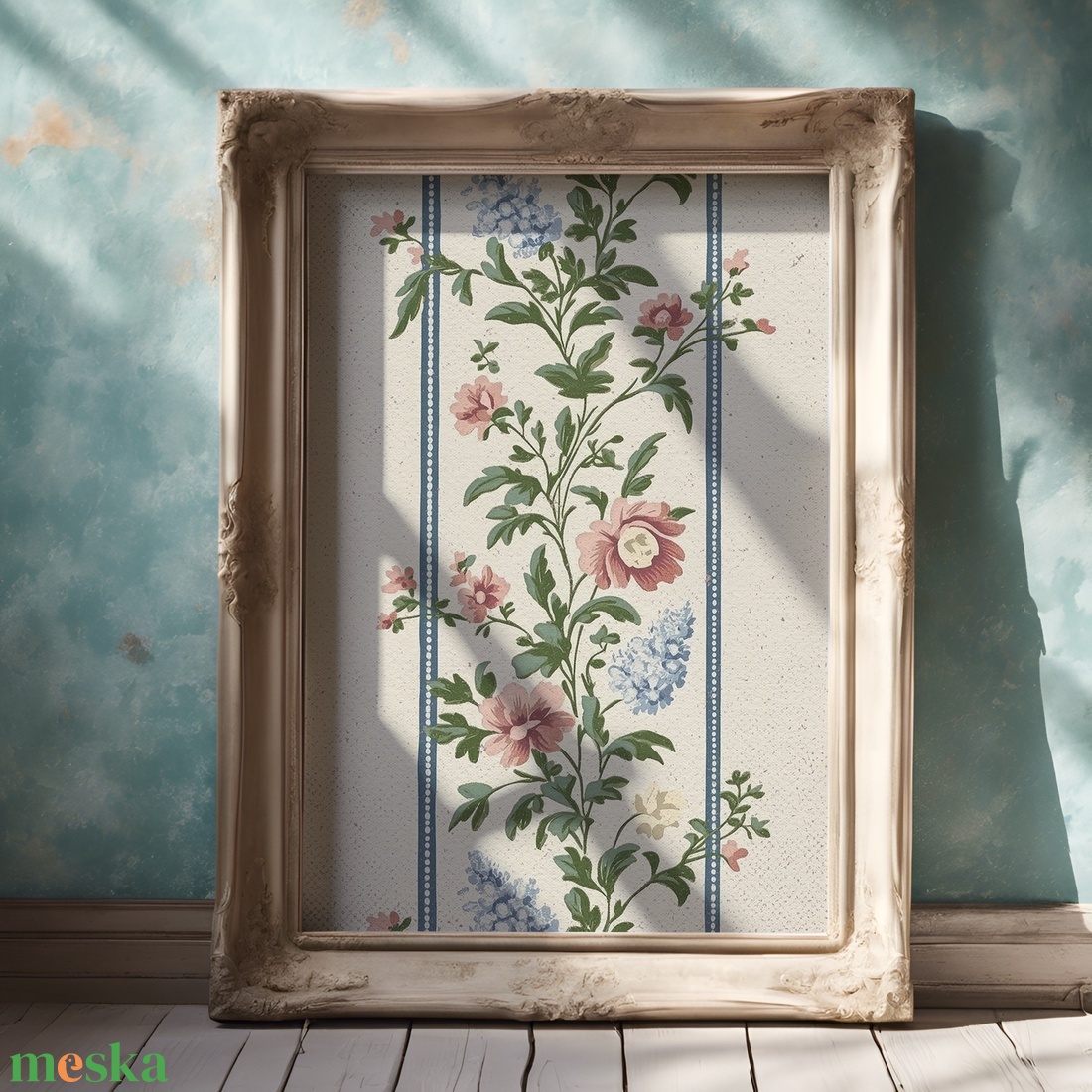 Baba/Gyermekszoba falikép - Vintage - Virágos álom (V25) - otthon & életmód - babaszoba, gyerekszoba - babaszoba kép - Meska.hu