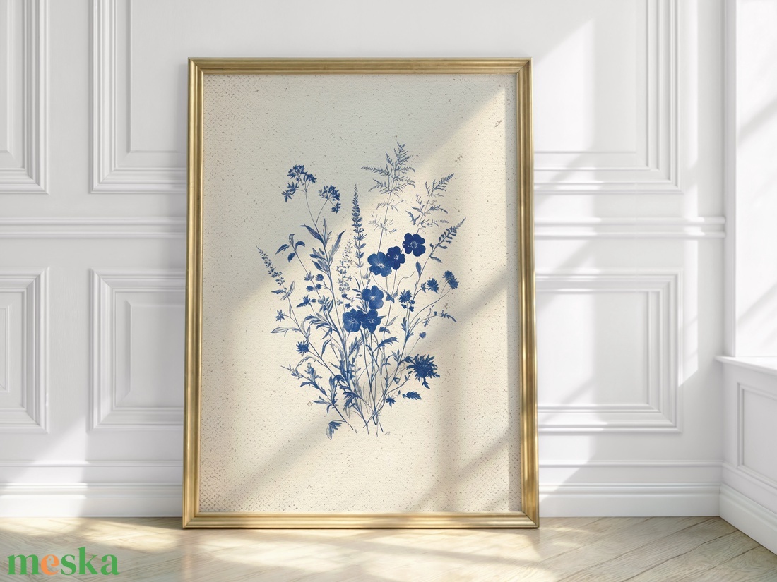 Baba/Gyermekszoba falikép - Vintage - Kékike (V44) - otthon & életmód - babaszoba, gyerekszoba - babaszoba kép - Meska.hu