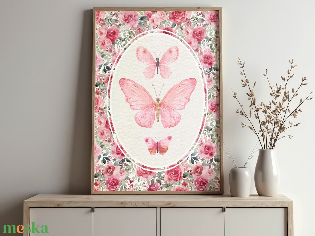 Baba/Gyermekszoba falikép - Vintage - Virágtündérek dala (V56) - otthon & életmód - babaszoba, gyerekszoba - babaszoba kép - Meska.hu