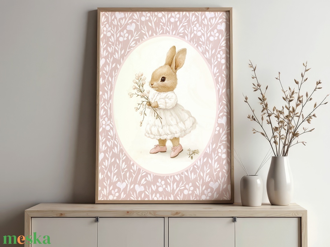 Baba/Gyermekszoba falikép - Vintage - Erdei ünnep (V59) - otthon & életmód - babaszoba, gyerekszoba - babaszoba kép - Meska.hu