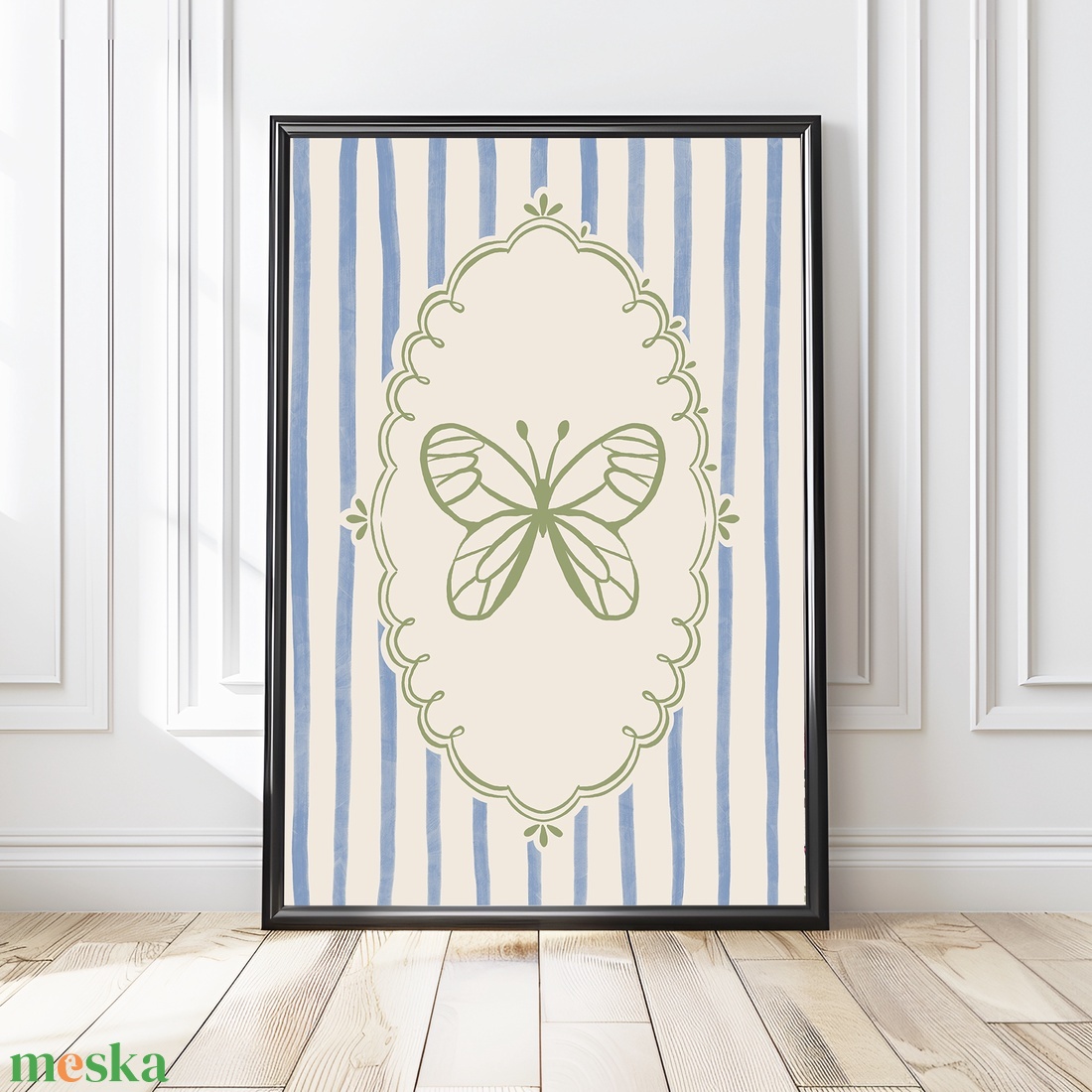 Baba/Gyermekszoba falikép - Vintage - Lep(ke)ringő (V69) - otthon & életmód - babaszoba, gyerekszoba - babaszoba kép - Meska.hu