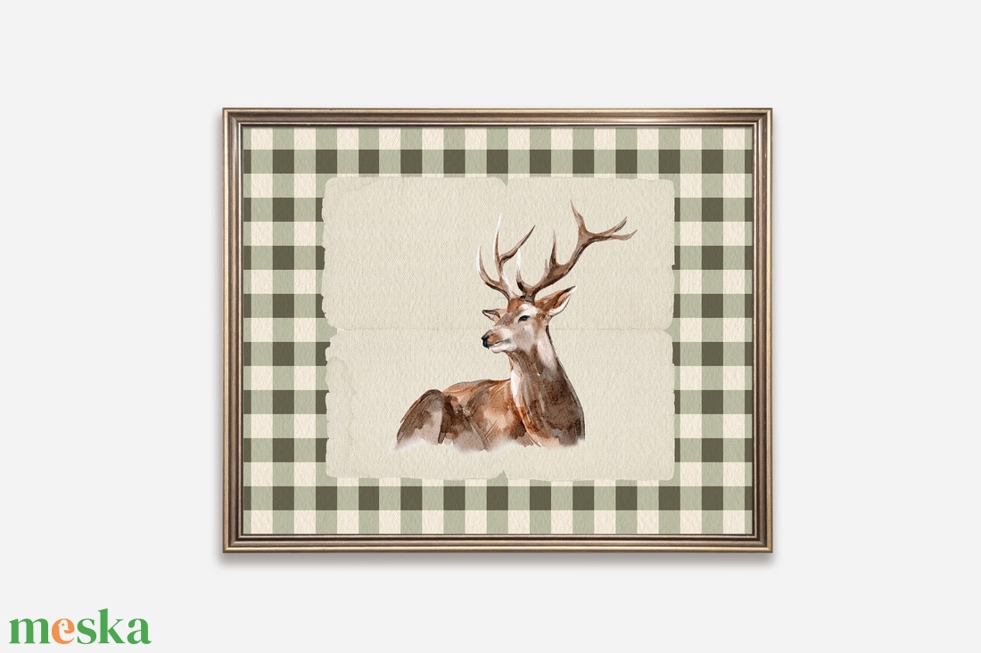 Baba/Gyermekszoba falikép - Vintage - Aranyszarvas (V76) - otthon & életmód - babaszoba, gyerekszoba - babaszoba kép - Meska.hu