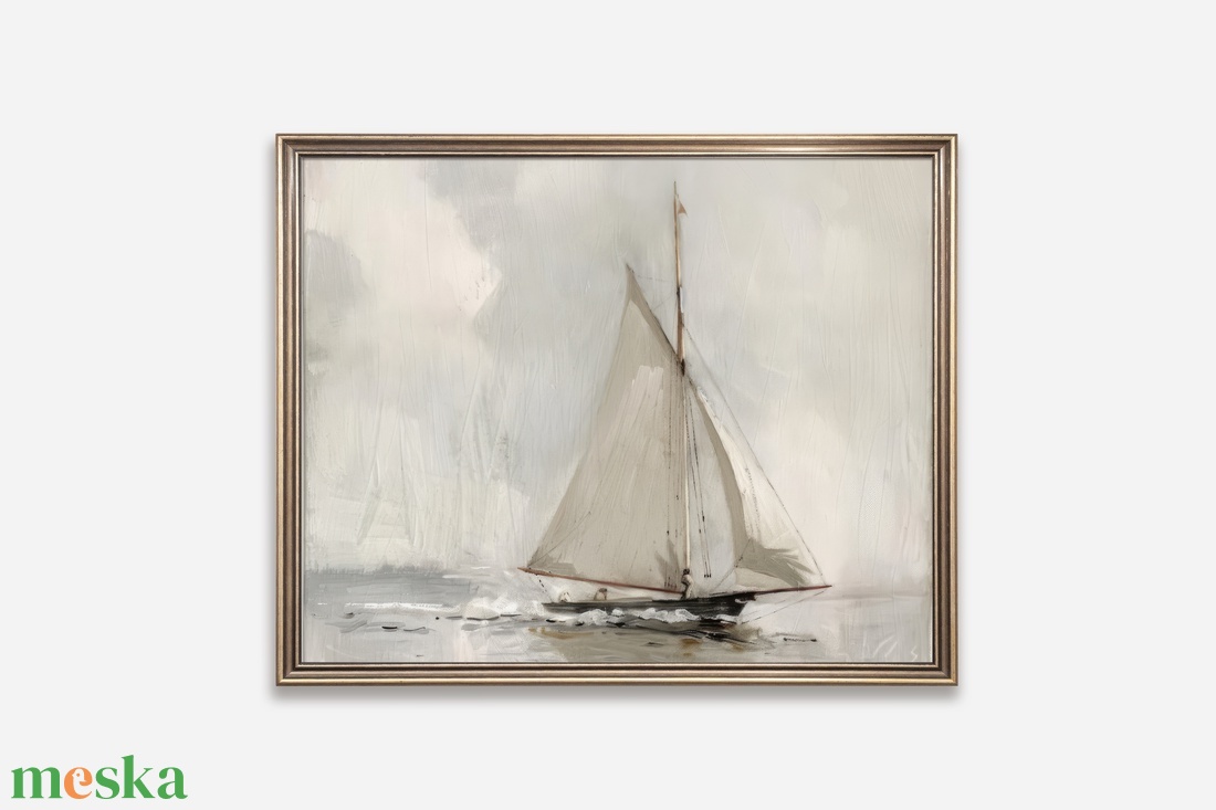 Baba/Gyermekszoba falikép - Vintage - Hullámok (V77) - otthon & életmód - babaszoba, gyerekszoba - babaszoba kép - Meska.hu