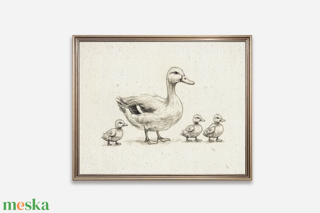 Baba/Gyermekszoba falikép - Vintage - Szelíd Szárnyak (V87) - otthon & életmód - babaszoba, gyerekszoba - babaszoba kép - Meska.hu