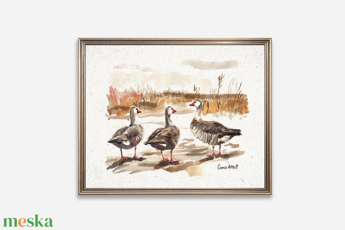 Baba/Gyermekszoba falikép - Vintage - Tó tükrében (V88) - baba - mama - babaszoba dekoráció - babaszoba kép - Meska.hu