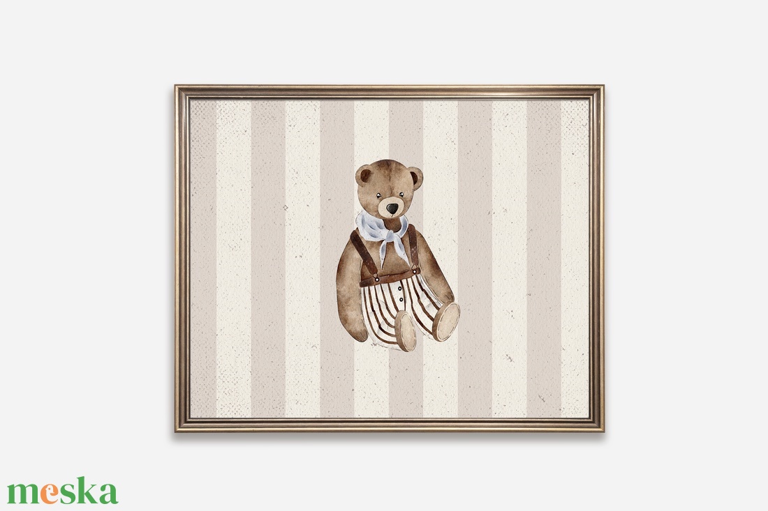 Baba/Gyermekszoba falikép - Vintage - Arnold maci meséi (V102) - otthon & életmód - babaszoba, gyerekszoba - babaszoba kép - Meska.hu