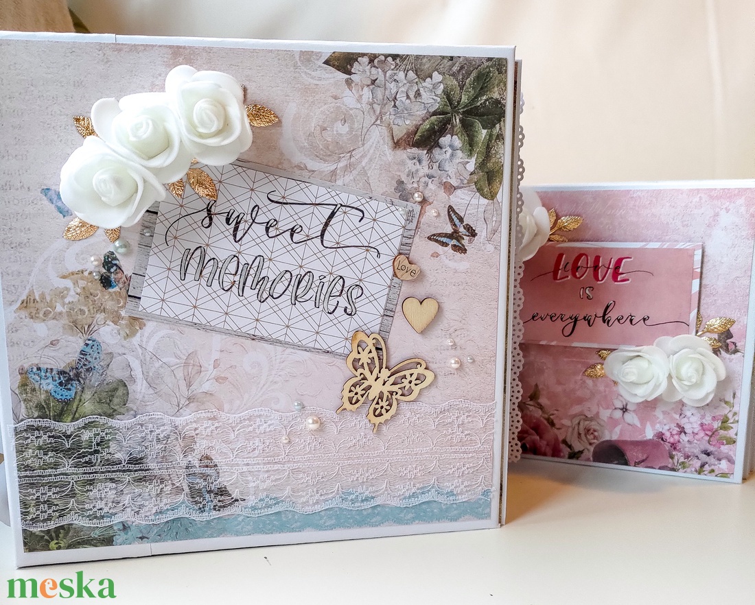 'Sweet Memories' Album / Fotóalbum / Scrapbook - esküvő - emlék & ajándék - album & fotóalbum - Meska.hu