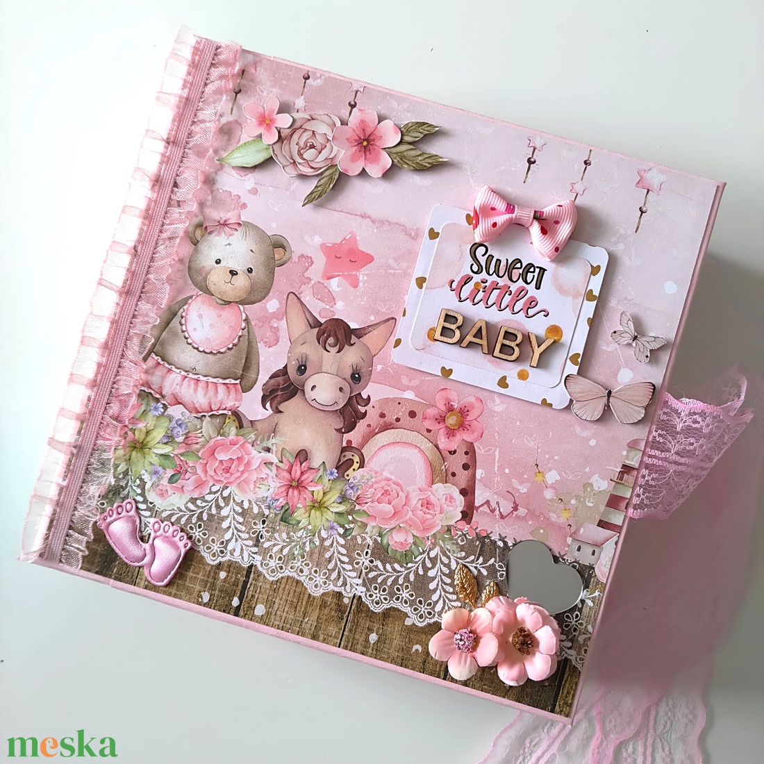 'Sweet Little Baby' Baba emlékalbum, fotóalbum, scrapbook - otthon & életmód - papír, írószer - babanapló - Meska.hu 'Sweet Little Baby' Baba emlékalbum, fotóalbum, scrapbook - otthon & életmód - papír, írószer - babanapló - Meska.hu