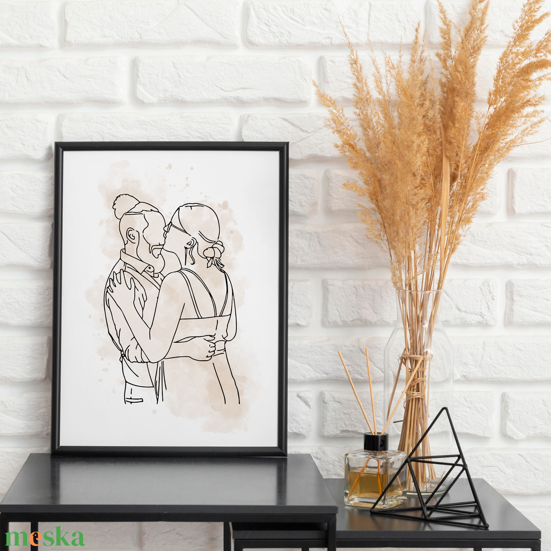 Nyomtatható Vonalrajz Portré - otthon & életmód - dekoráció - kép & falikép - poszter - Meska.hu