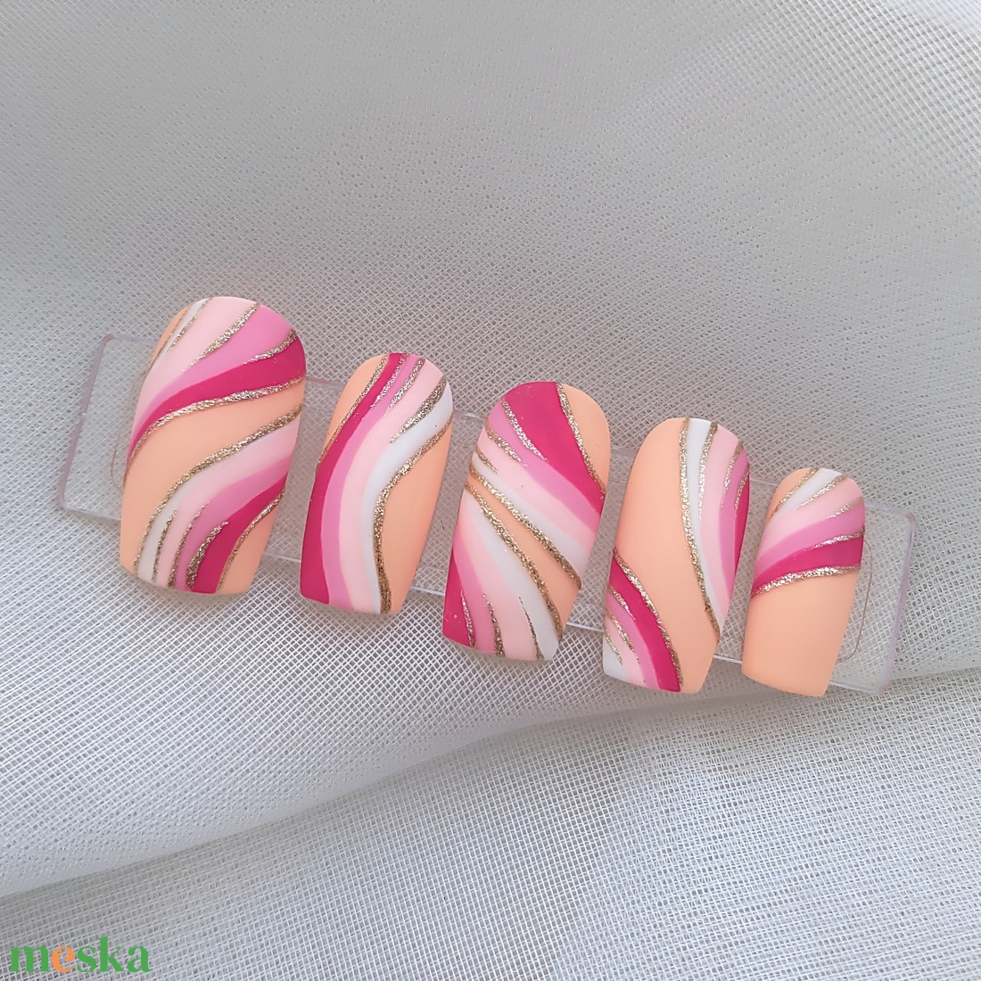 Press-on műköröm szett - szépségápolás - testápolás - kéz- és lábápolás - Meska.hu