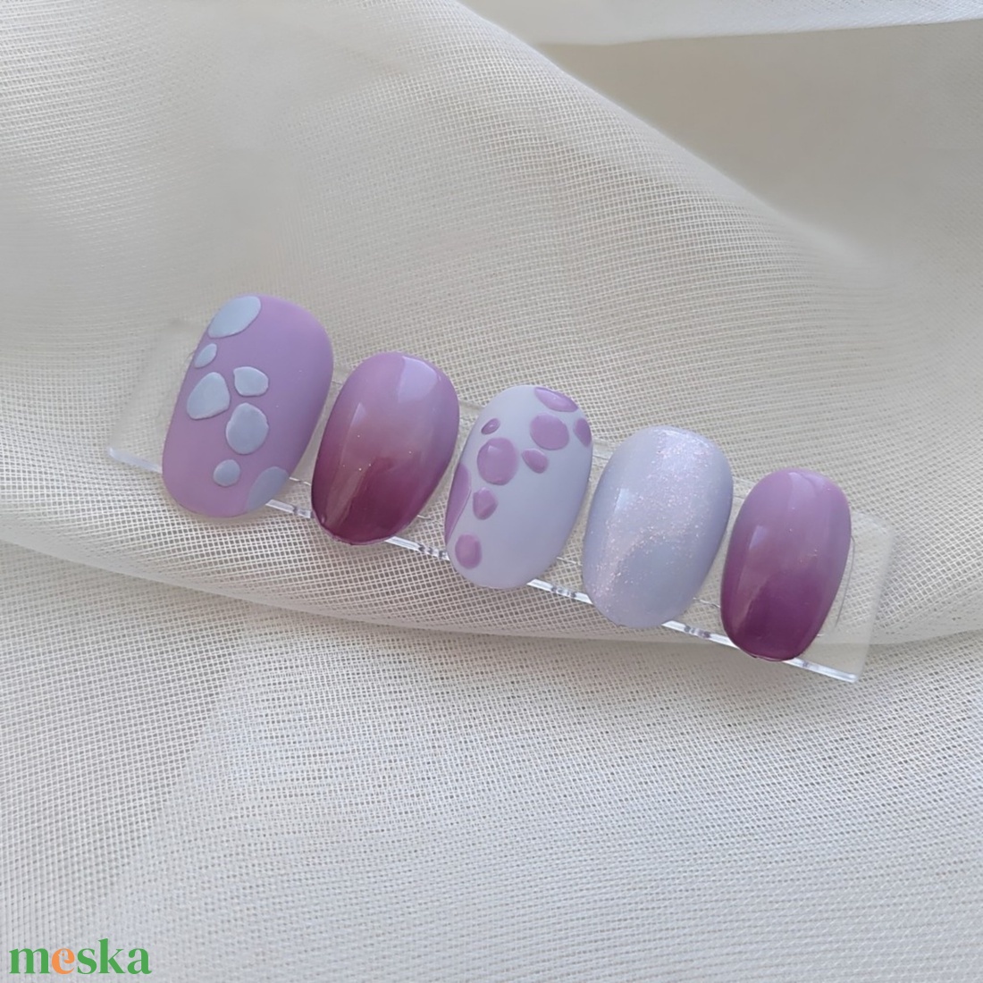 Press-on műköröm szett - szépségápolás - testápolás - kéz- és lábápolás - Meska.hu