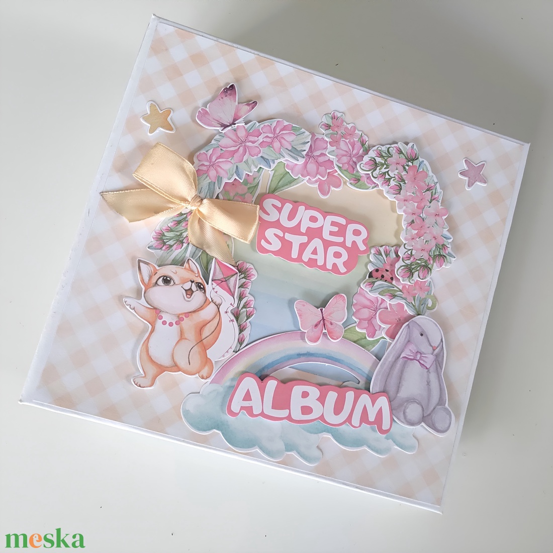 'Super Star' emlékalbum, fotóalbum, scrapbook - otthon & életmód - papír, írószer - babanapló - Meska.hu