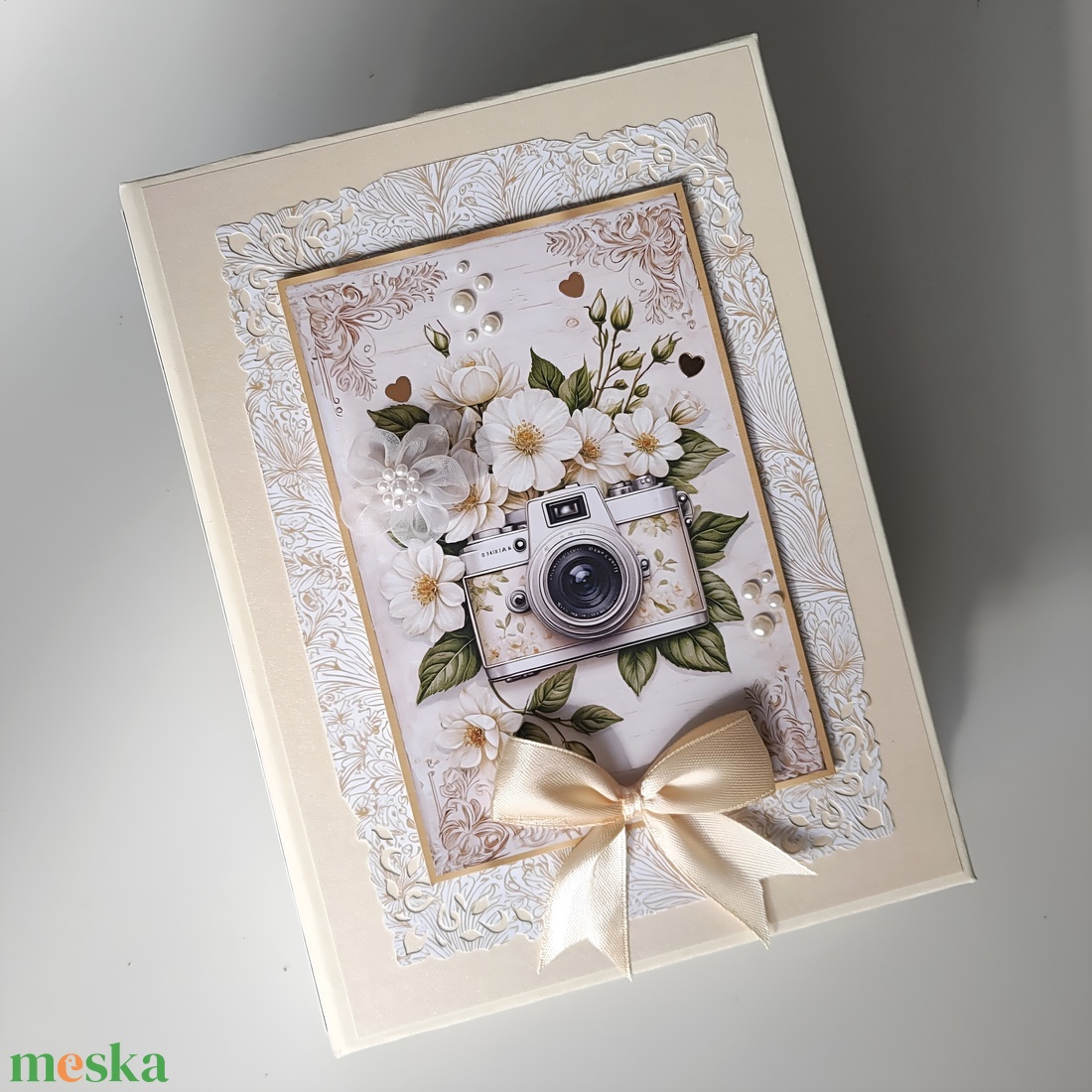 Esküvői emlékalbum, fotóalbum, scrapbook - esküvő - emlék & ajándék - album & fotóalbum - Meska.hu
