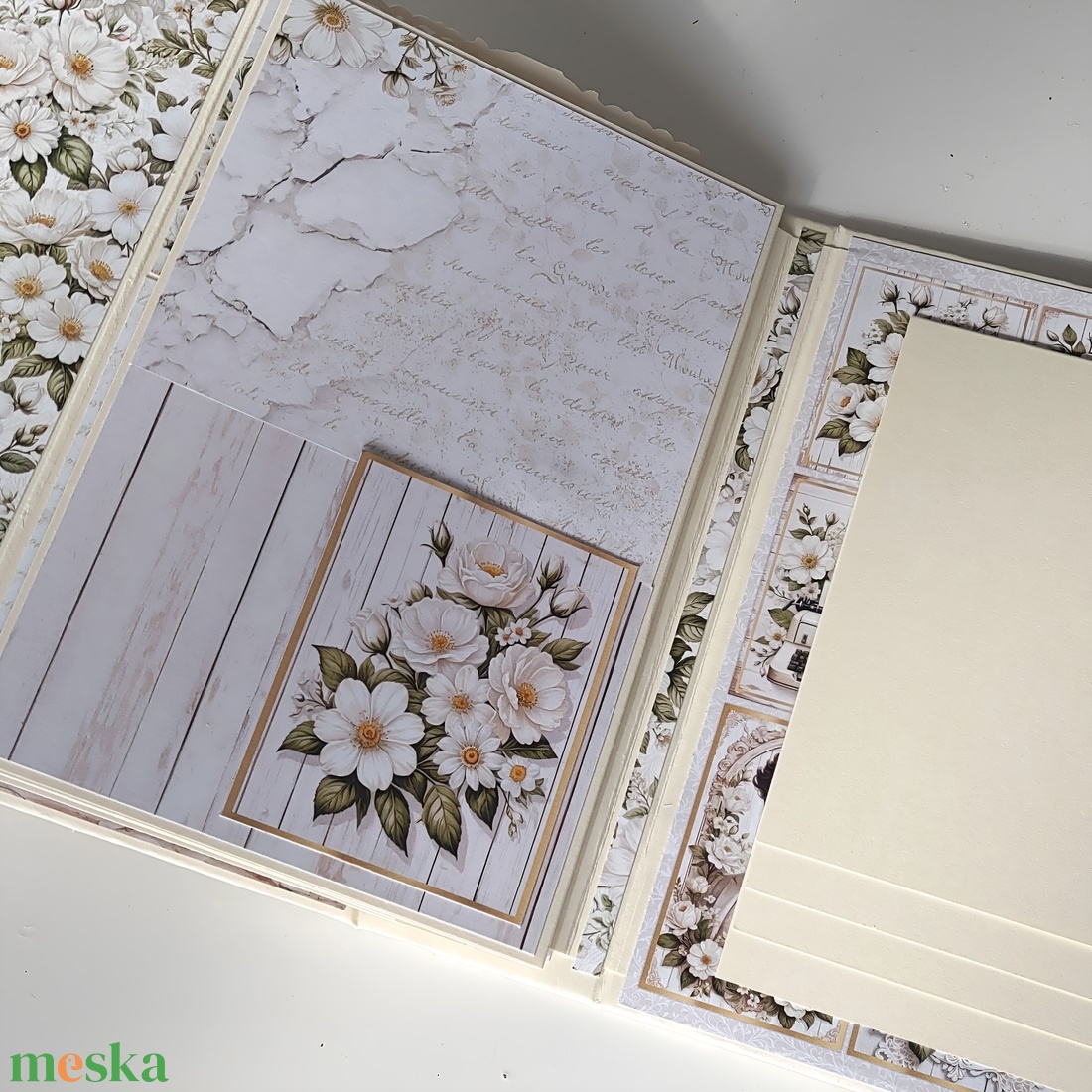 Esküvői emlékalbum, fotóalbum, scrapbook - esküvő - emlék & ajándék - album & fotóalbum - Meska.hu