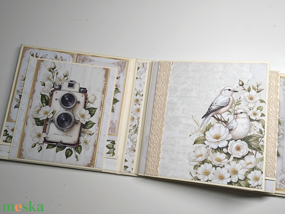 Esküvői Emlékalbum / Fotóalbum / Scrapbook - esküvő - emlék & ajándék - album & fotóalbum - Meska.hu