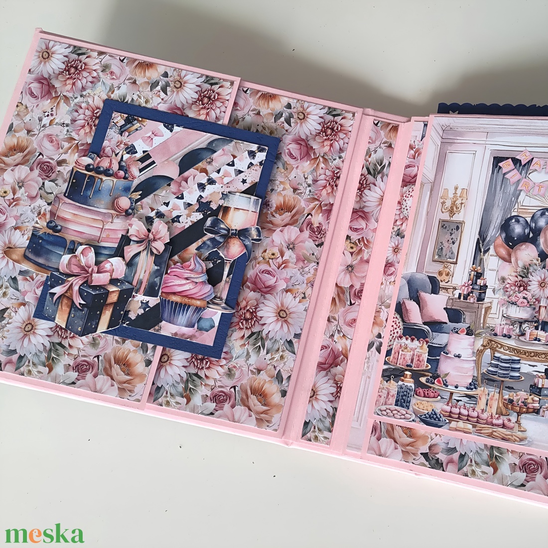 'Happy Birthday Queen' Emlékalbum / Fotóalbum / Scrapbook - otthon & életmód - papír, írószer - album & fotóalbum - Meska.hu