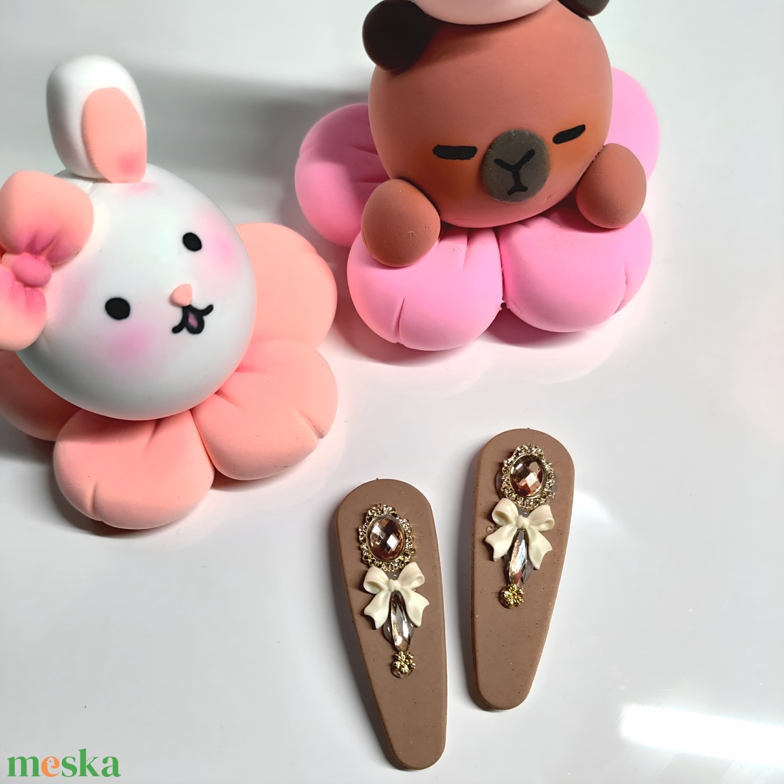 Kisméretű hajcsat - ruha & divat - hajdísz & hajcsat - hajcsat & hajtű - Meska.hu