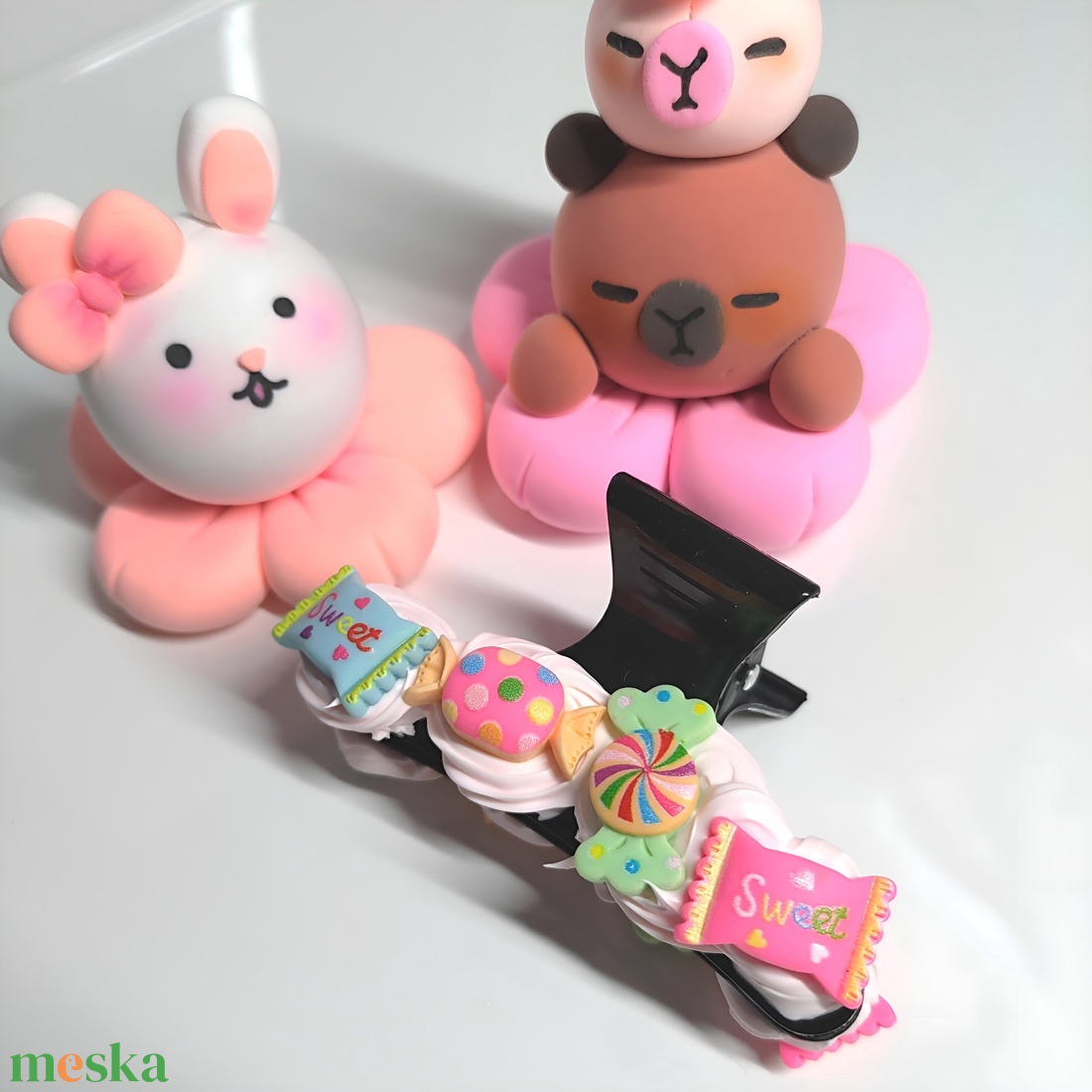 Dekorált hajcsat - ruha & divat - hajdísz & hajcsat - hajcsat & hajtű - Meska.hu