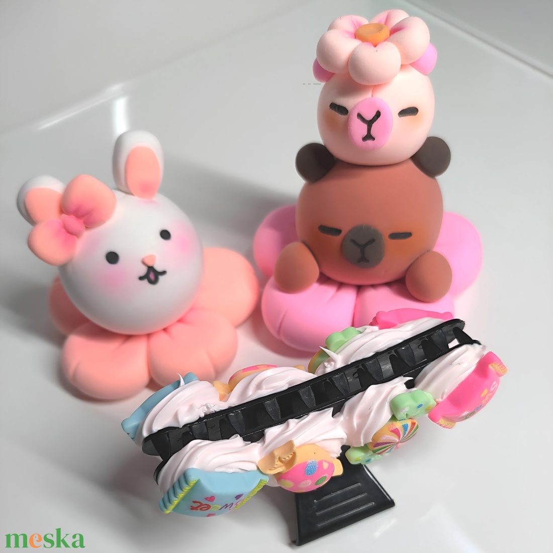 Dekorált hajcsat - ruha & divat - hajdísz & hajcsat - hajcsat & hajtű - Meska.hu