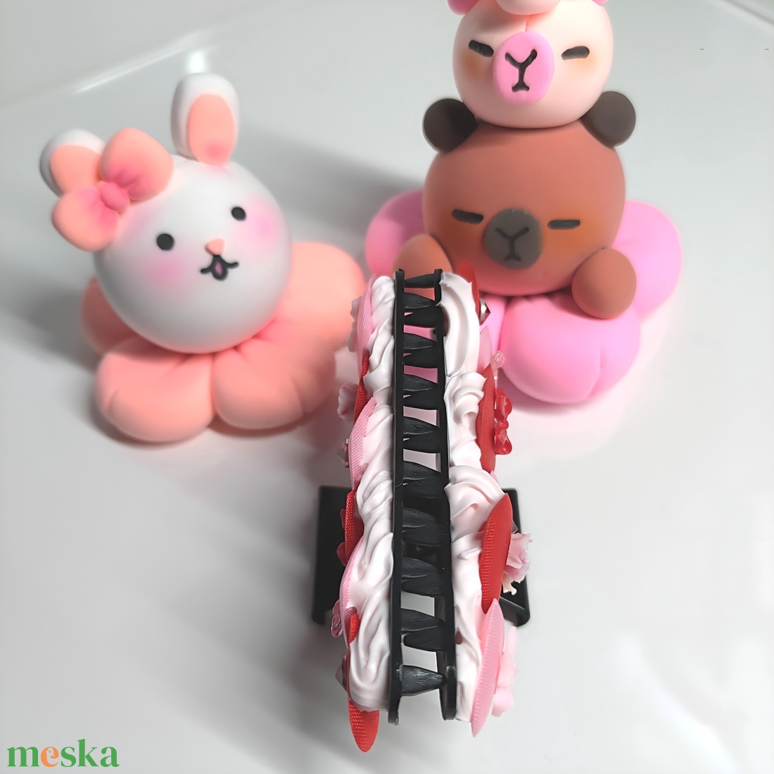 Dekorált hajcsat - ruha & divat - hajdísz & hajcsat - hajcsat & hajtű - Meska.hu