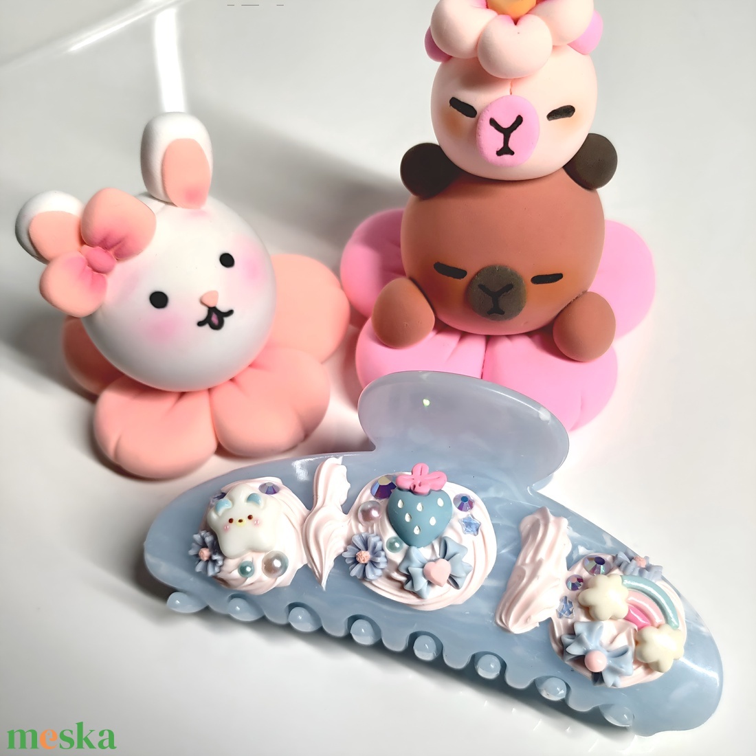 Nagyméretű hajcsat - ruha & divat - hajdísz & hajcsat - hajcsat & hajtű - Meska.hu