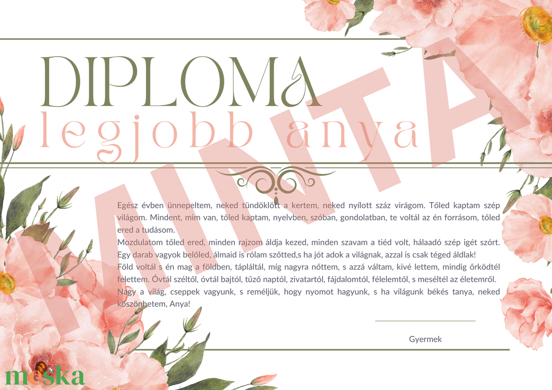 Legjobb Anya / Apa Diploma, Oklevél - művészet - grafika & illusztráció - digitális - Meska.hu Legjobb Anya / Apa Diploma, Oklevél - művészet - grafika & illusztráció - digitális - Meska.hu