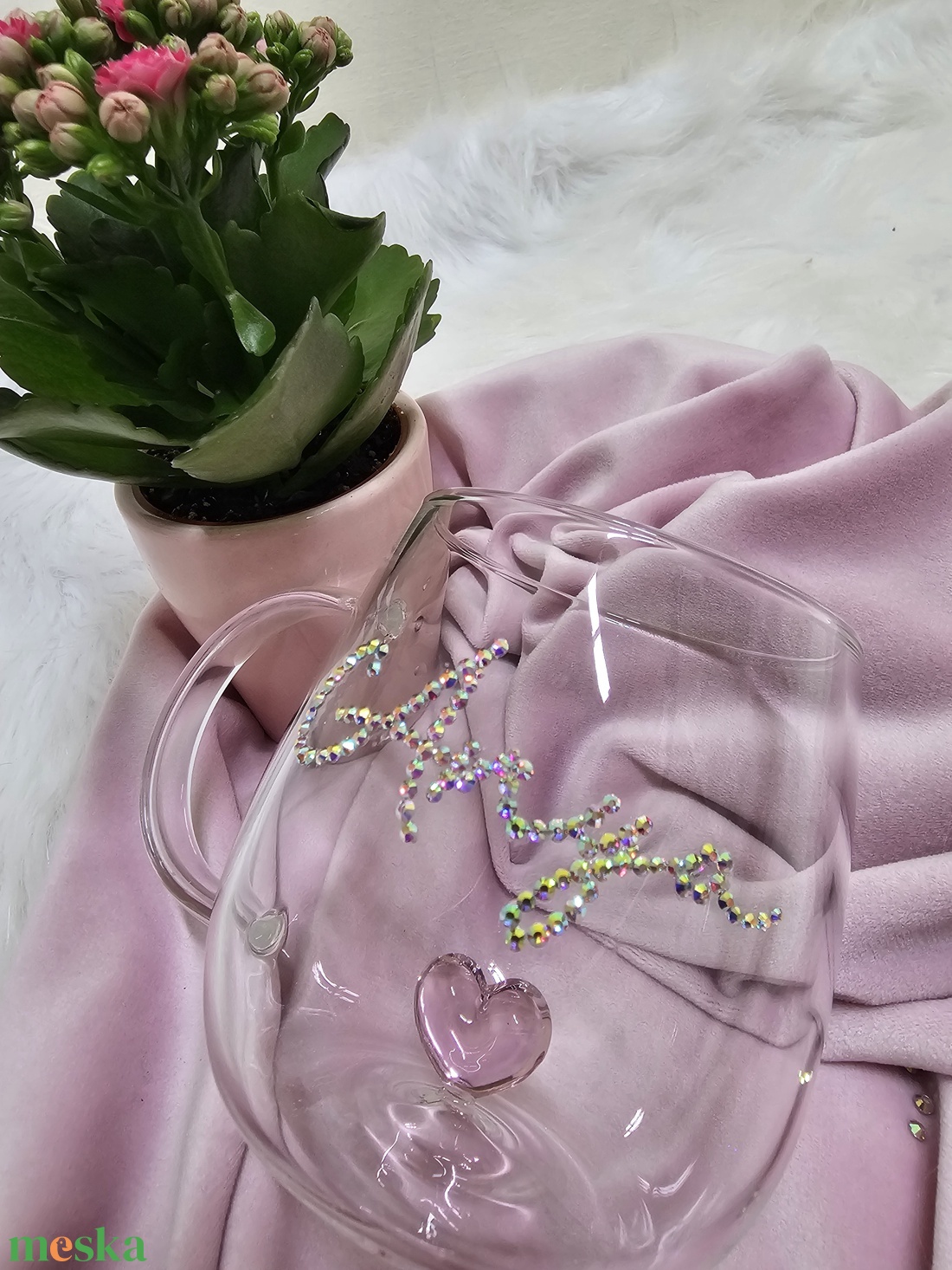 Strasszköves egyedi bögre ANYA vagy MAMA felirattal - otthon & életmód - konyhafelszerelés, tálalás - tálalás - bögre & csésze - Meska.hu