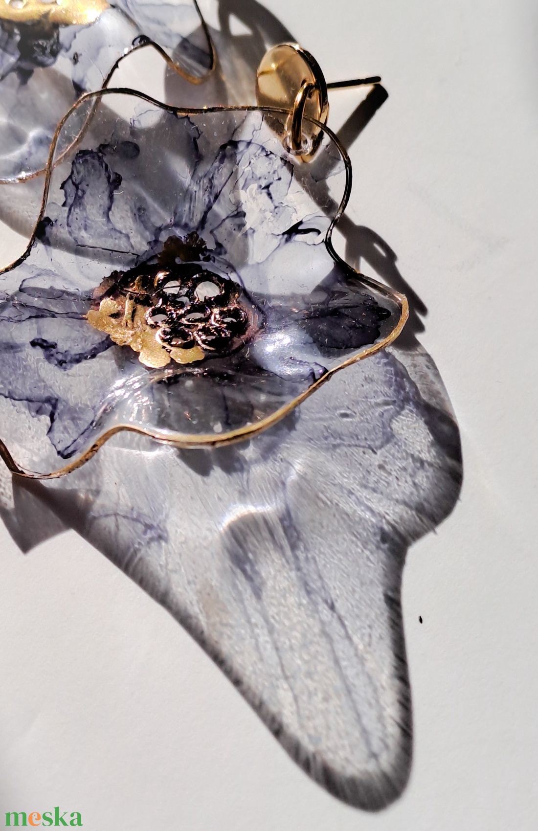 Airbloom fülbevaló - fenntartható ékszer - ékszer - fülbevaló - lógó fülbevaló - Meska.hu